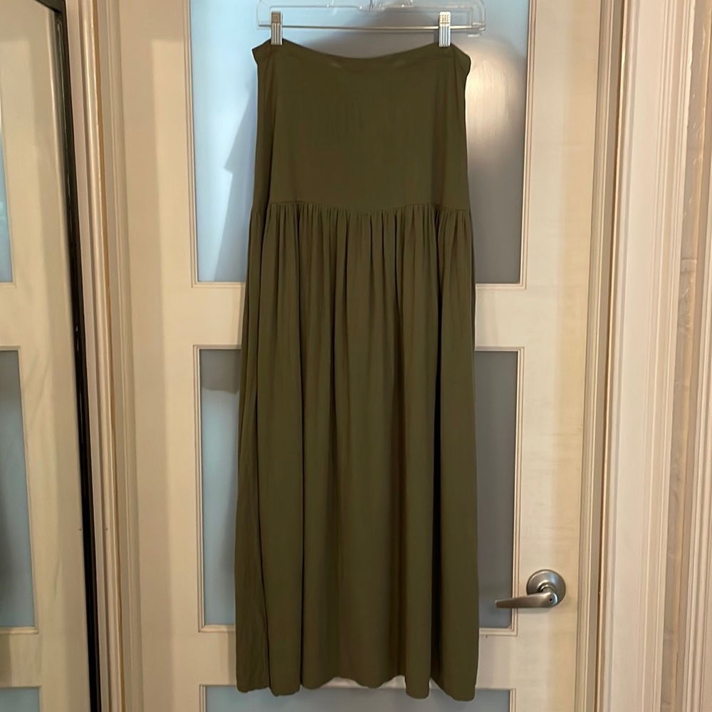 Rhythm Olive Green Maxi Skirt - 6